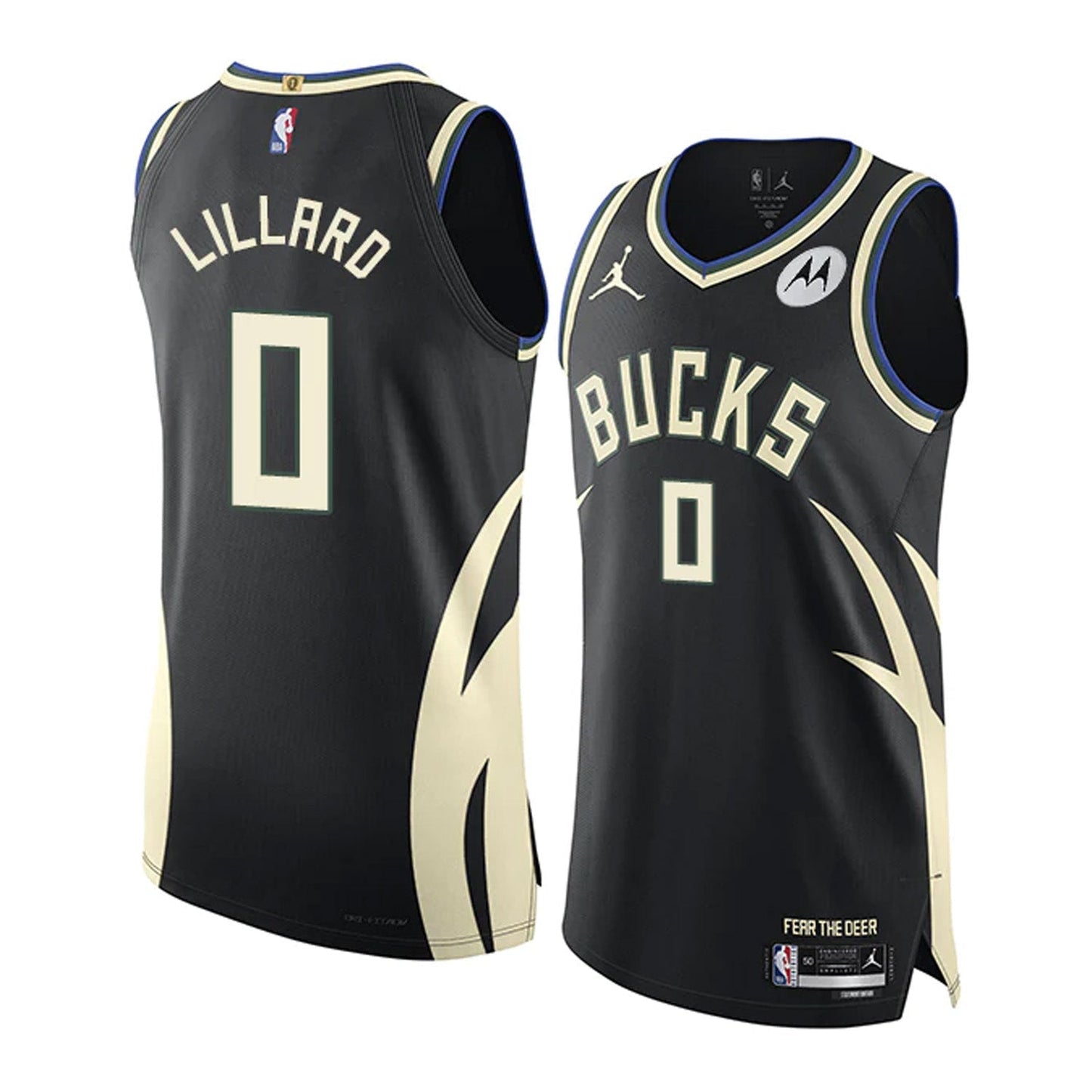 Basketball Damian Lillard Milwaukee Bucks 0 Jersey