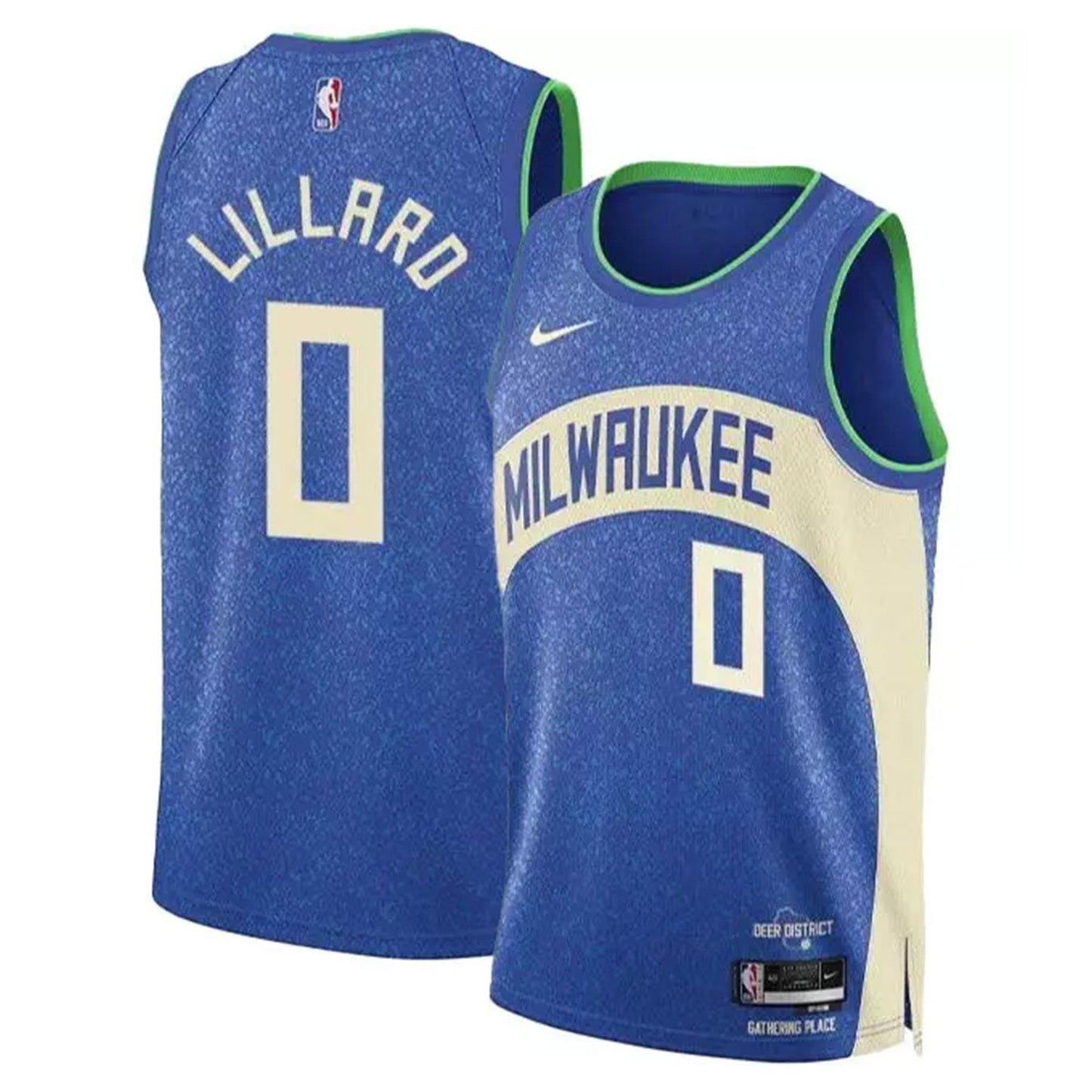 Basketball Damian Lillard Milwaukee Bucks 0 Jersey