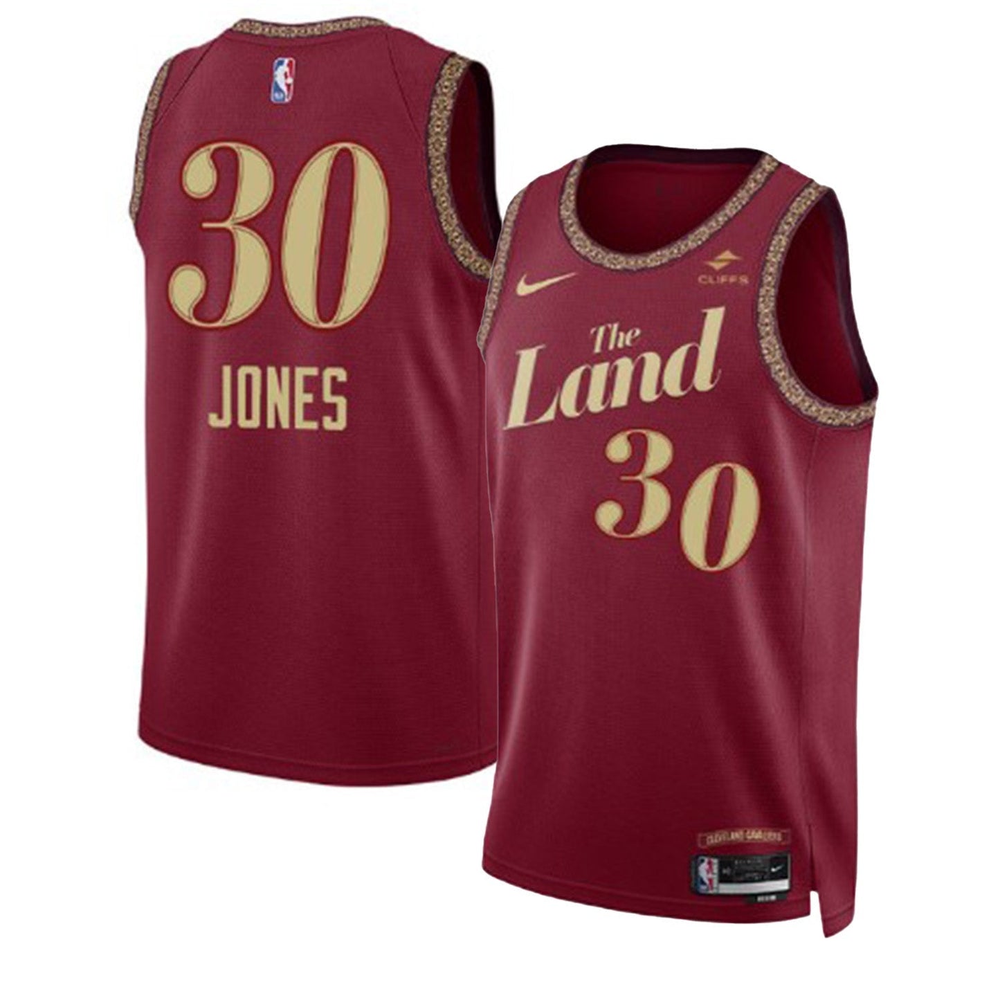 Basketball Damion Jones Cleveland Cavaliers 30 Jersey