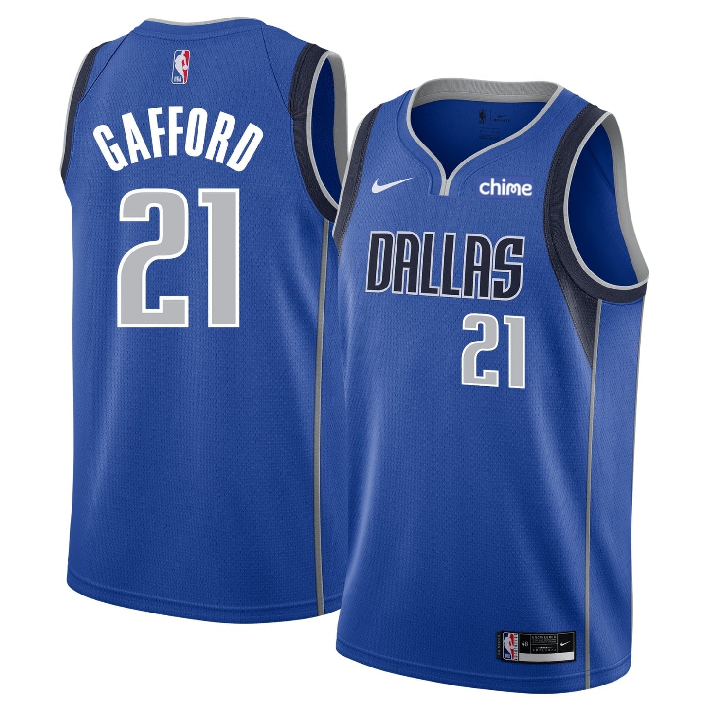 Basketball Daniel Gafford Dallas Mavericks 21 Jersey