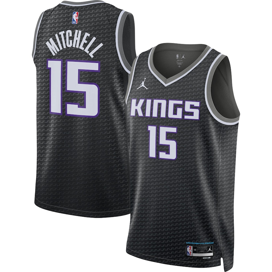 Basketball Davion Mitchell Sacramento Kings 15 Jersey
