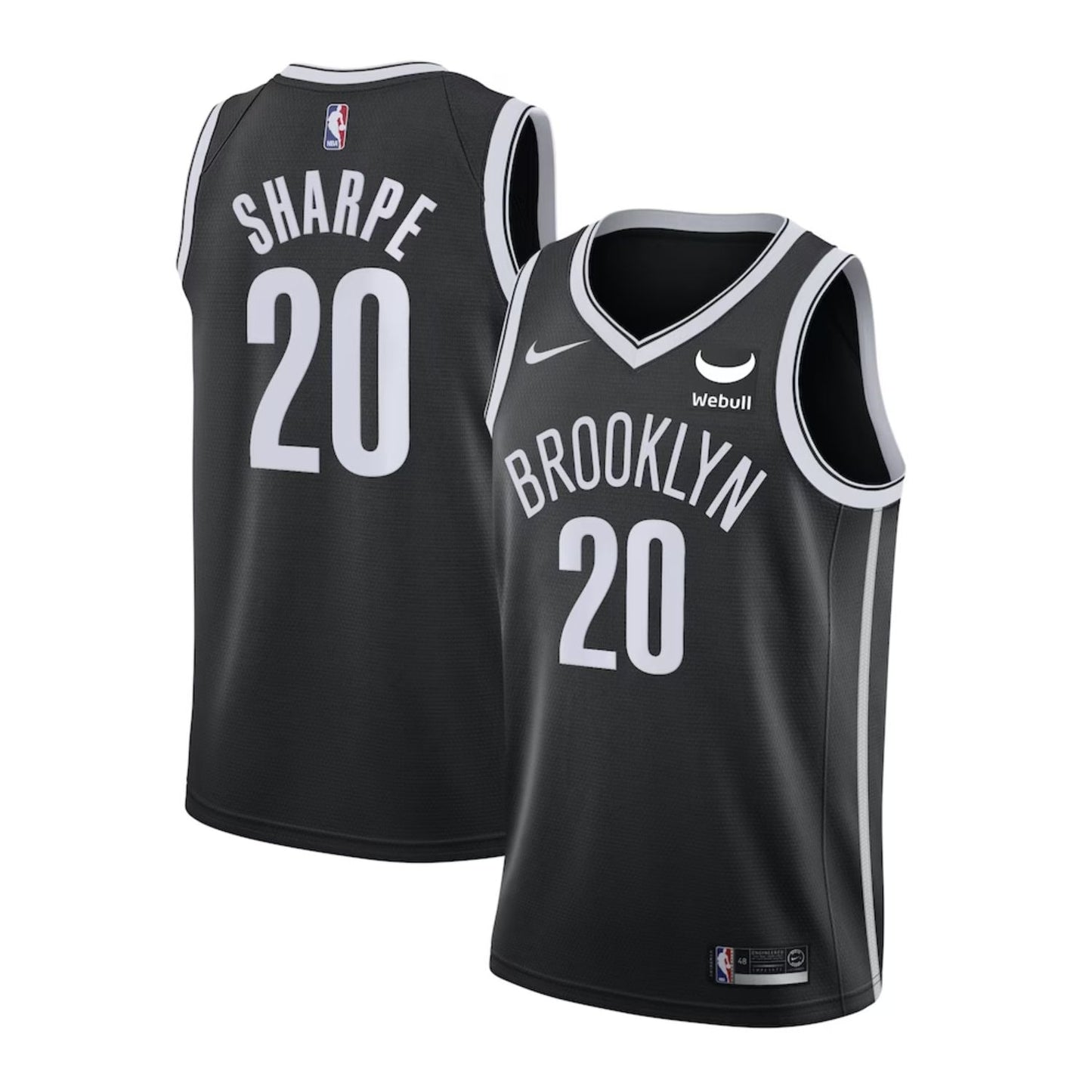 Basketball Day'Ron Sharpe Brooklyn Nets 20 Jersey