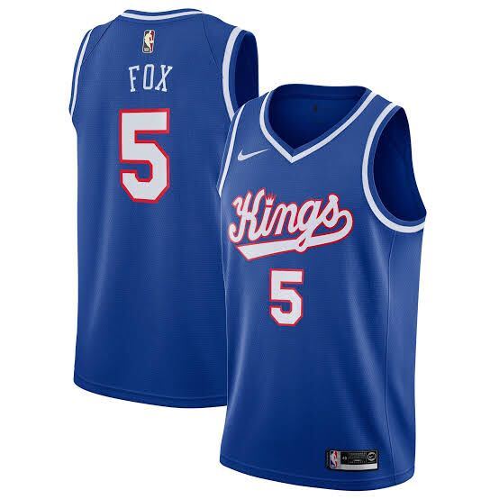 Basketball De'Aaron Fox Sacramento Kings 5 Jersey