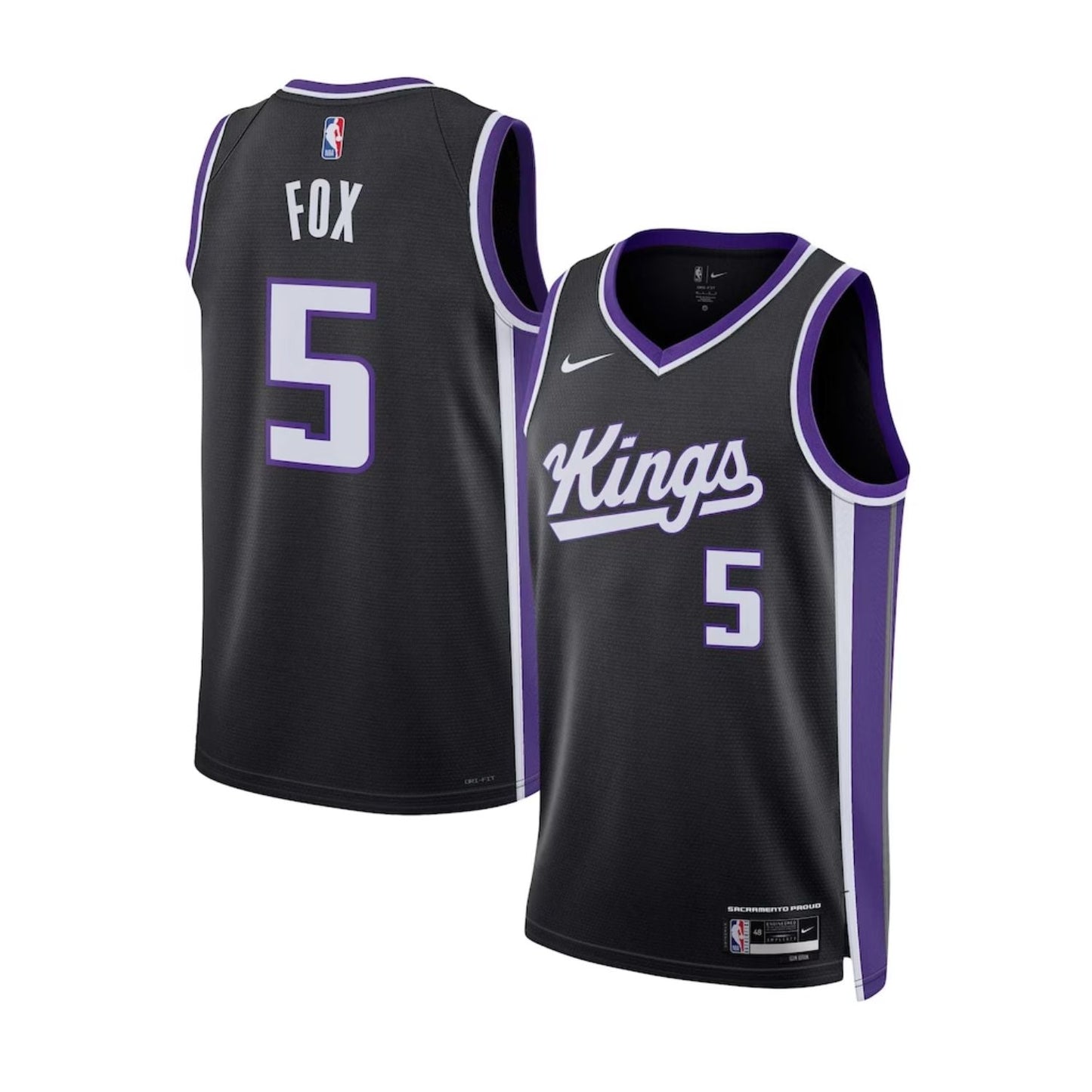 Basketball De'Aaron Fox Sacramento Kings 5 Jersey