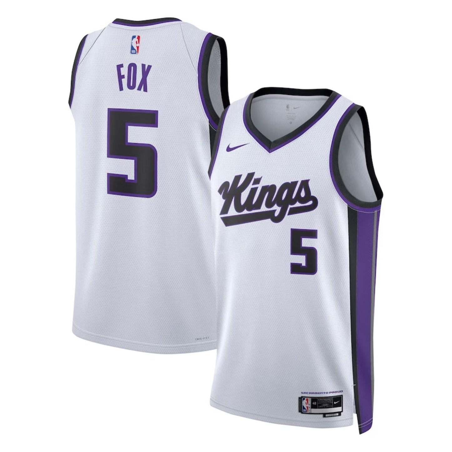 Basketball De'Aaron Fox Sacramento Kings 5 Jersey