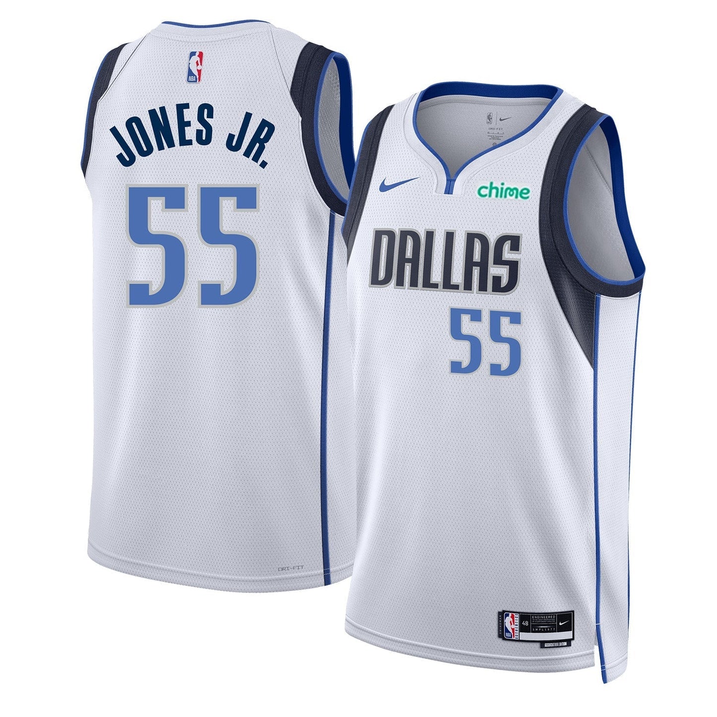 Derrick Jones Jr Dallas Mavericks 55 Jersey