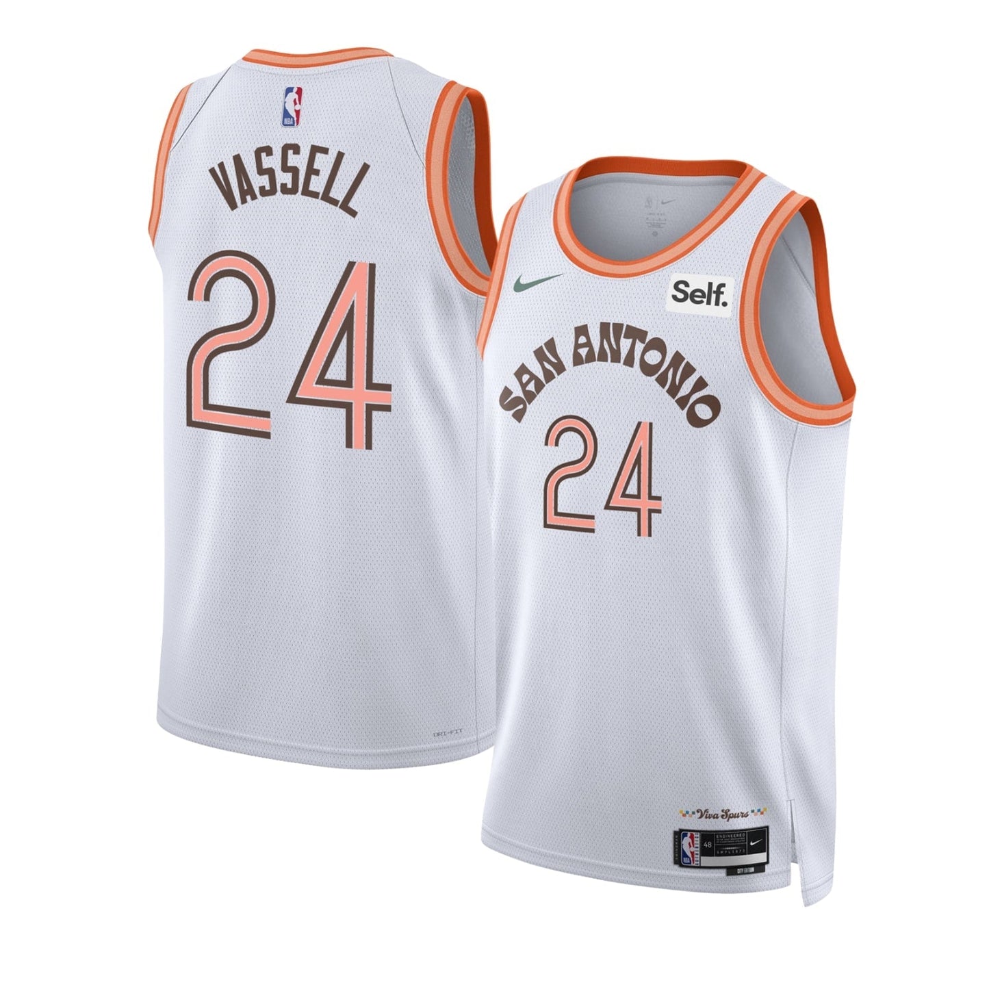 Basketball Devin Vassell San Antonio Spurs 24 Jersey