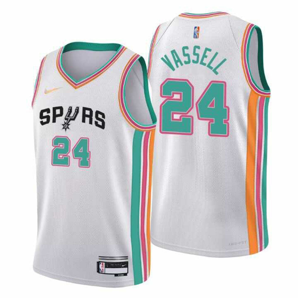Basketball Devin Vessell San Antonio Spurs 24 Jersey