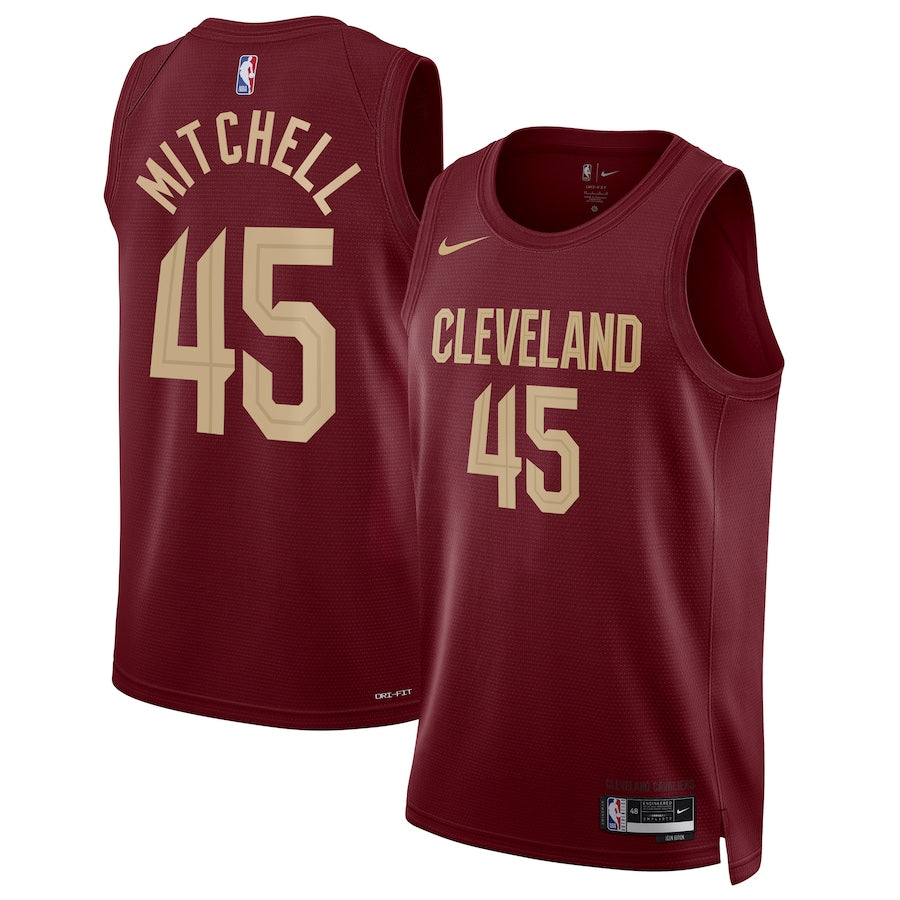 Basketball Donovan Mitchell Cleveland Caveliers 45 Jersey