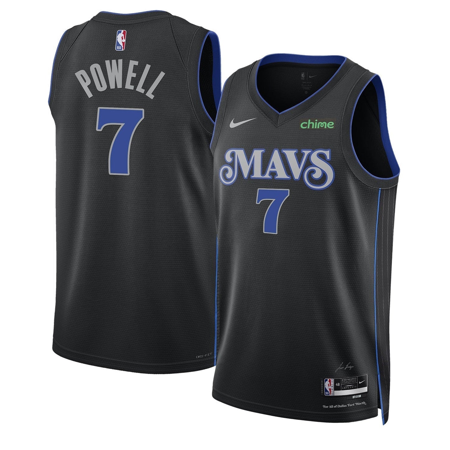 Dwight Powell Dallas Mavericks 7 Jersey