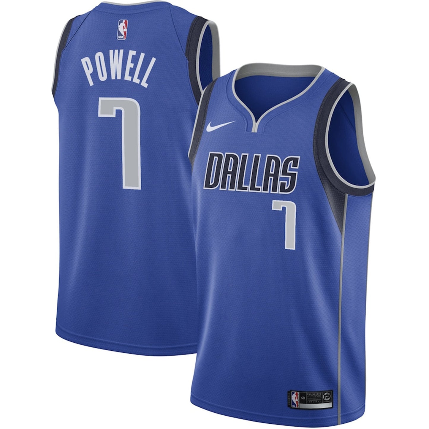 Basketball Dwight Powell Dallas Mavericks 7 Jersey