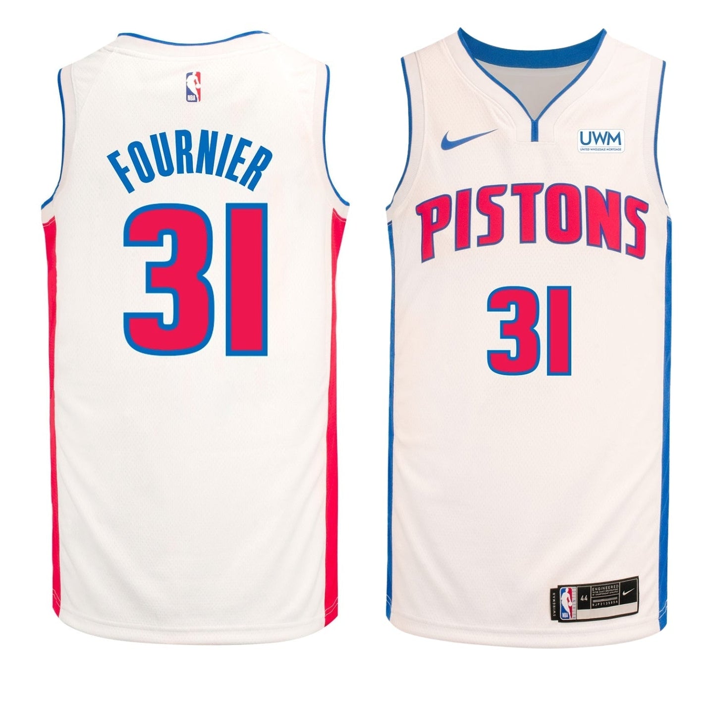 Basketball Evan Fournier Detroit Pistons 31 Jersey