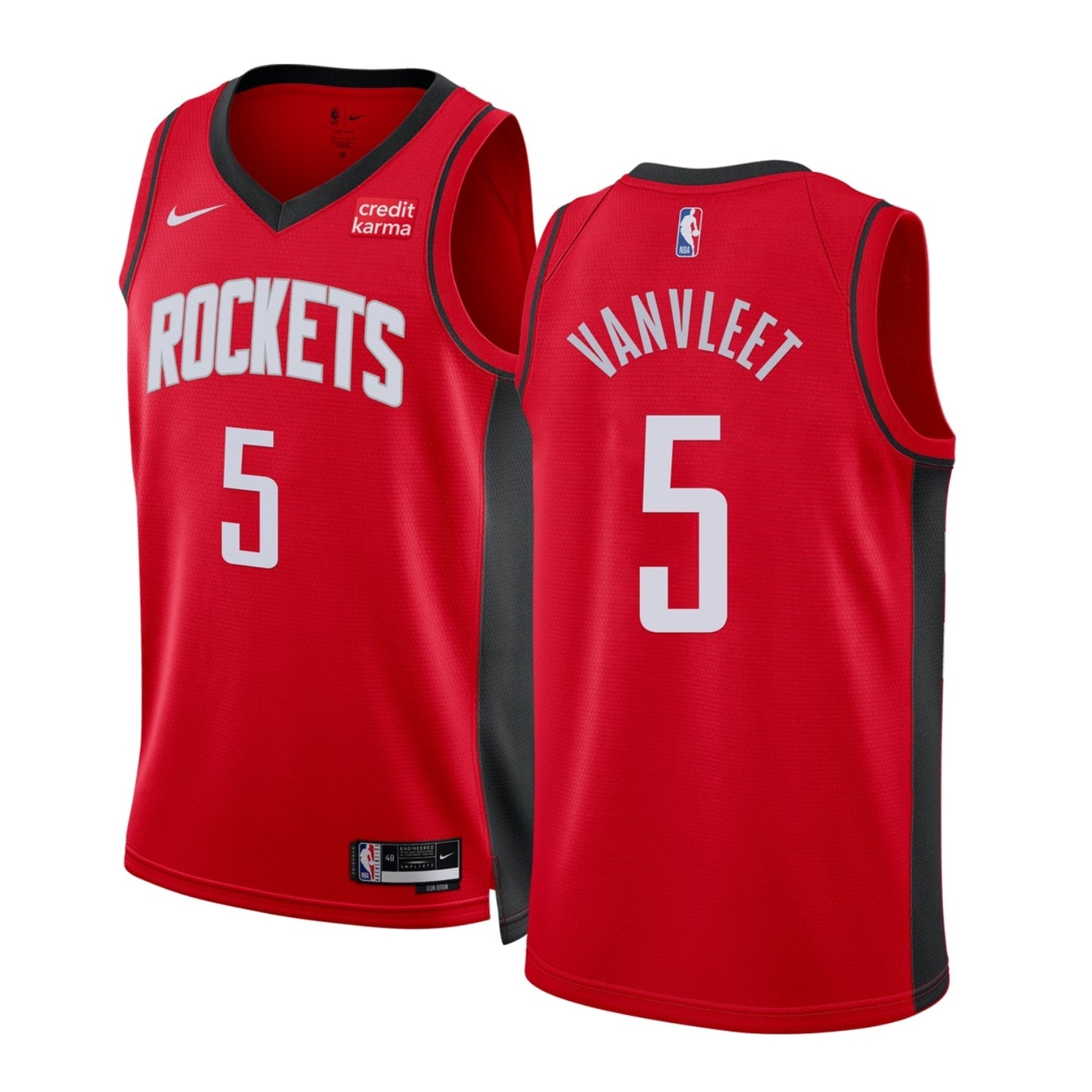Basketball Fred VanVleet Houston Rockets 5 Jersey