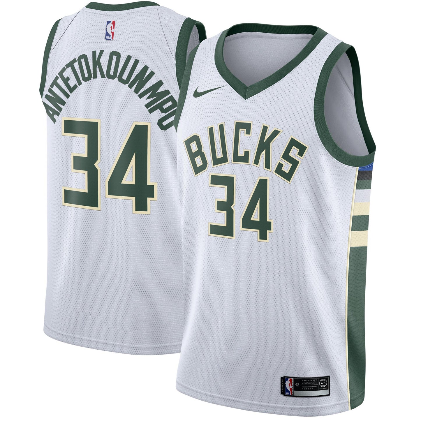 Basketball Giannis Antetokounmpo Milwaukee Bucks 34 Jersey