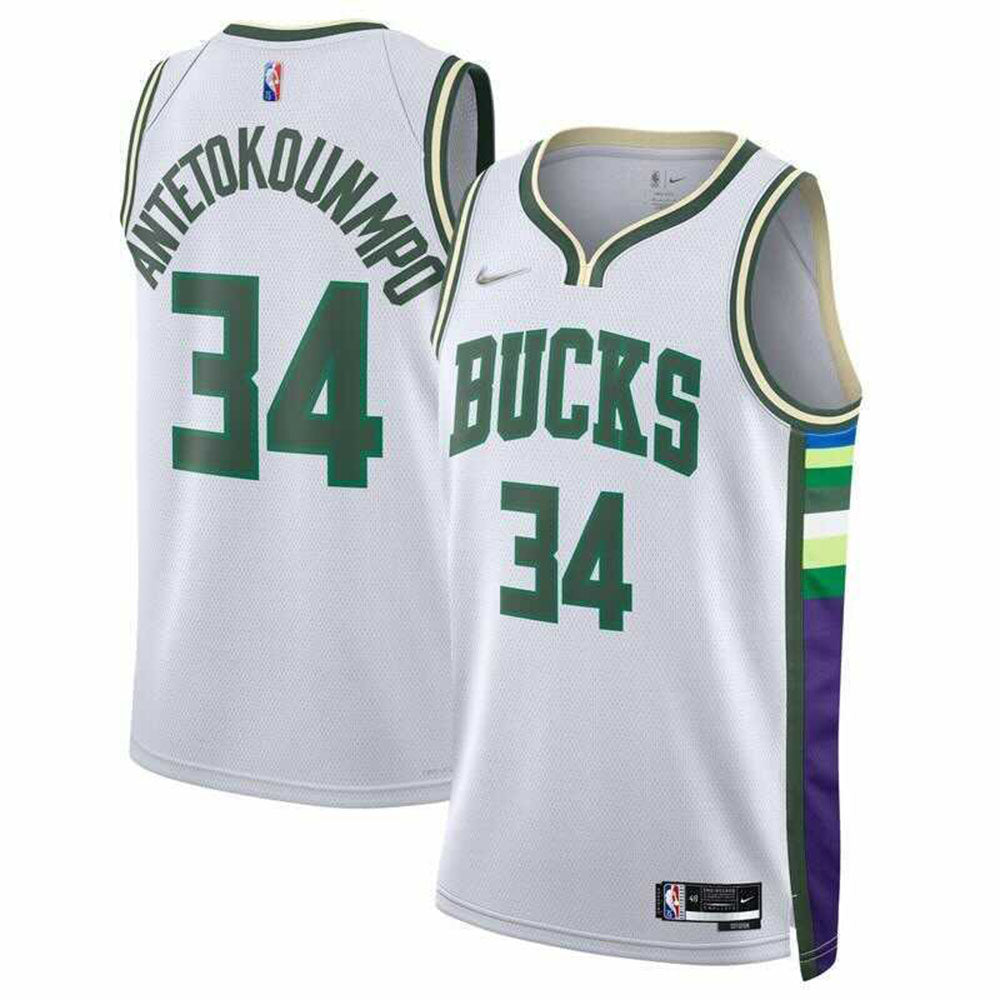 Basketball Giannis Antetokounmpo Milwaukee Bucks 34 Jersey