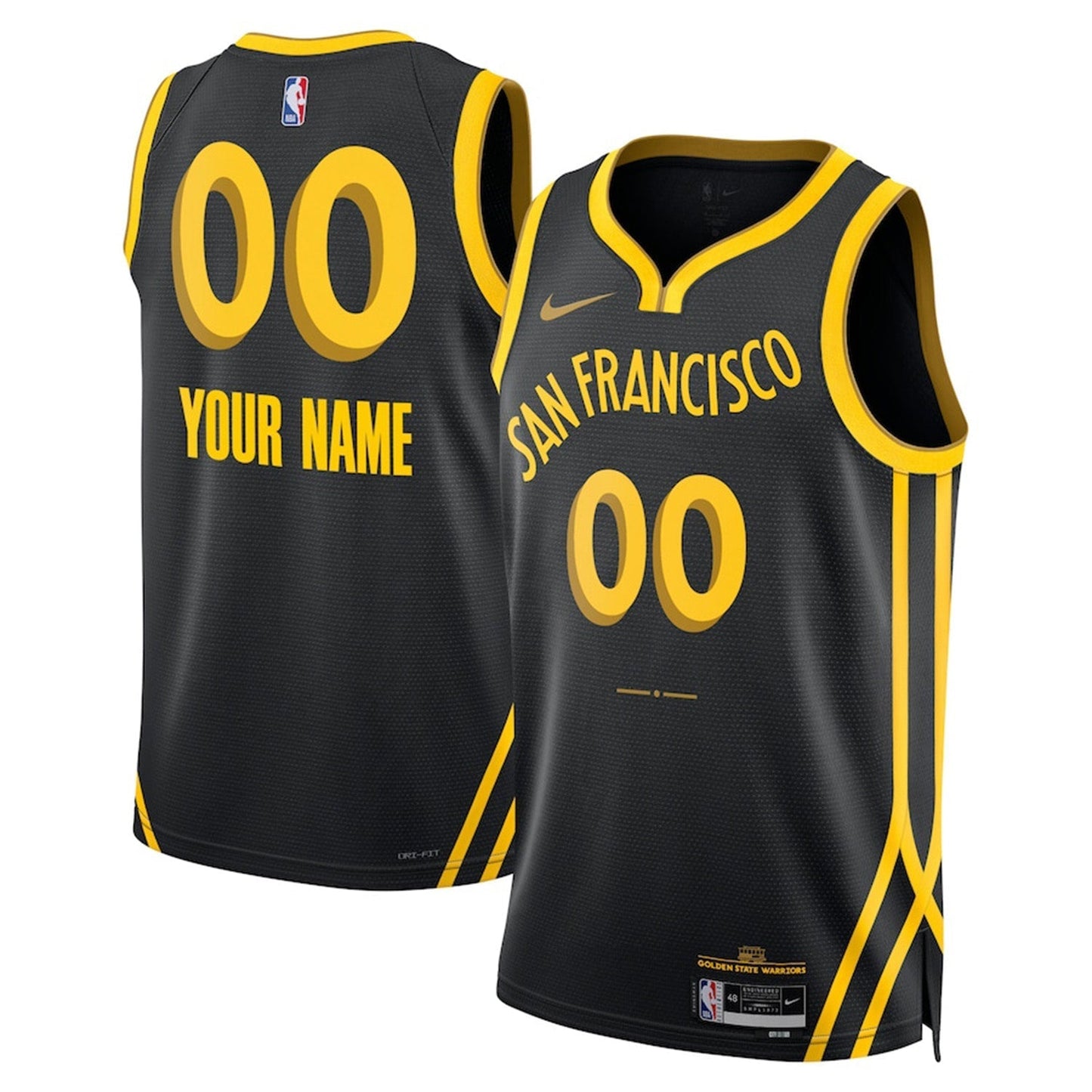 Golden State Warriors Blank Custom Jersey