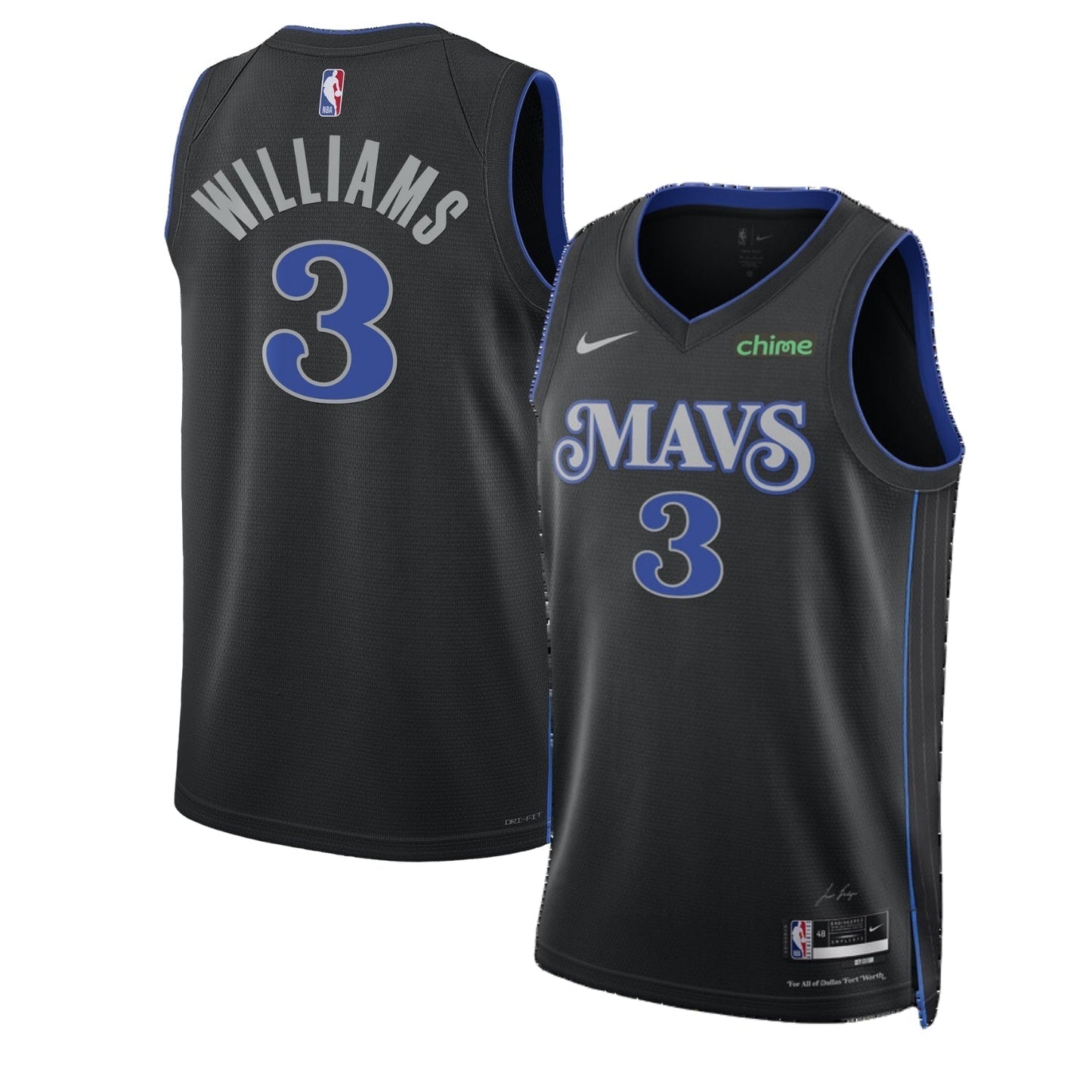 Grant Williams Dallas Mavericks 3 Jersey