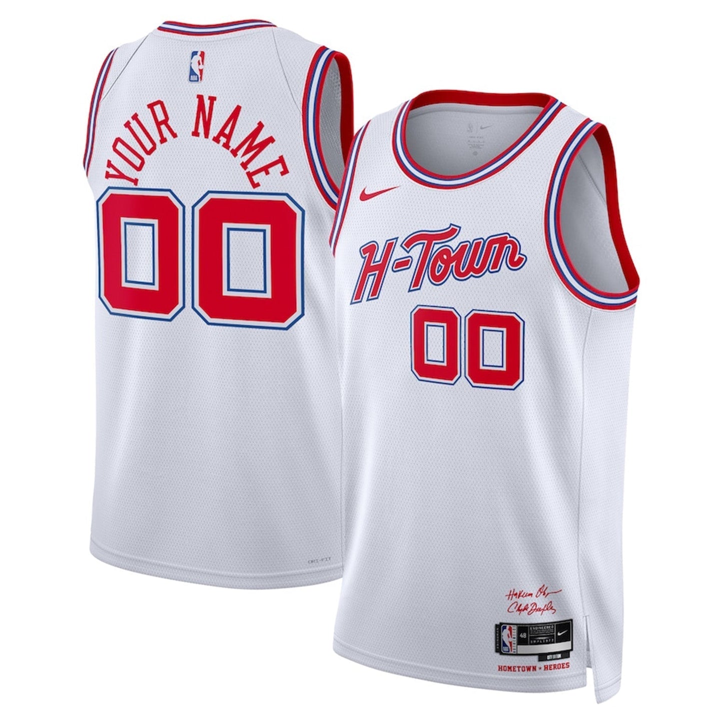 Houston Rockets Blank Custom Jersey