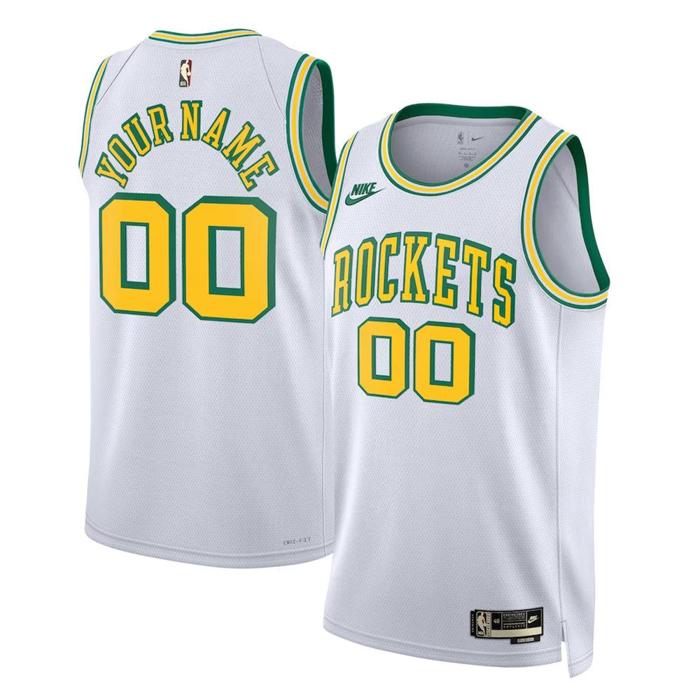Basketball Houston Rockets Blank Custom Jersey