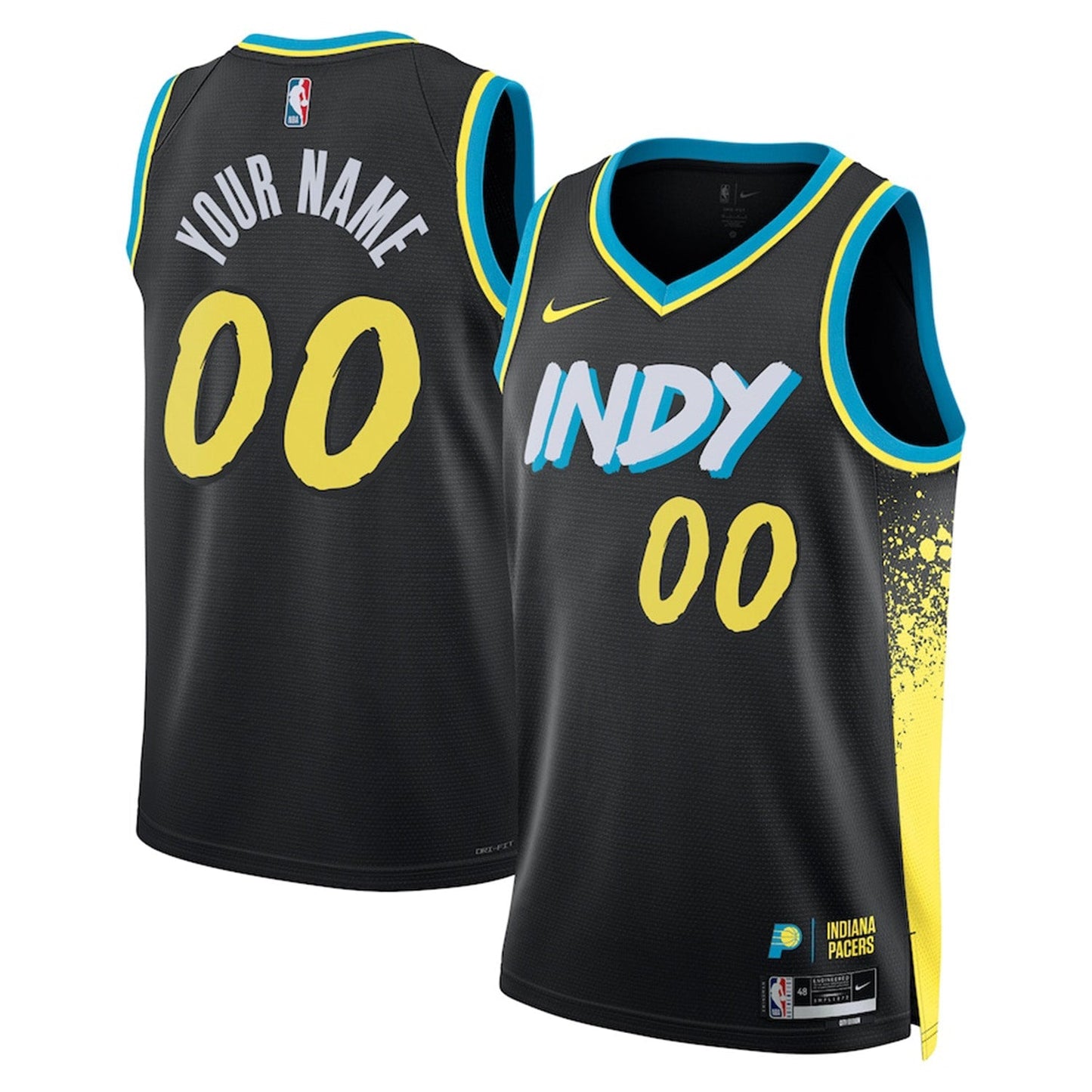 Basketball Indiana Pacers Blank Custom Jersey