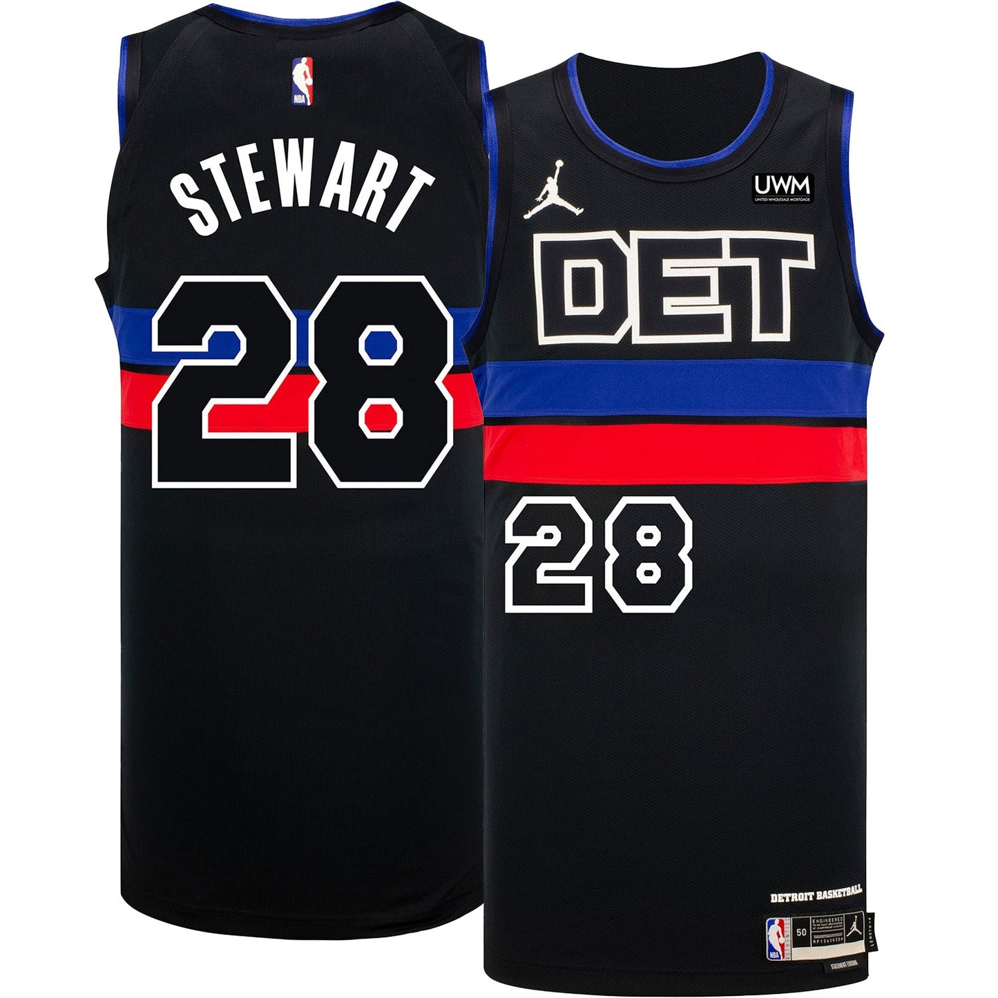 Isaiah Stewart Detroit Pistons 28 Jersey