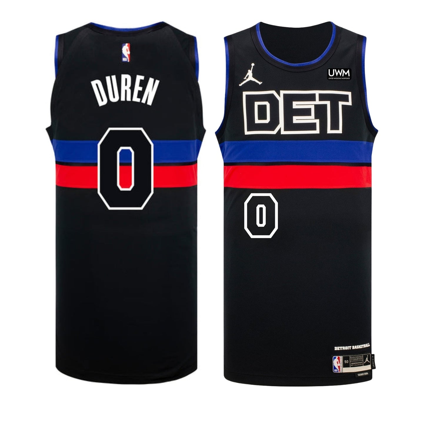 Basketball Jalen Duren Detroit Pistons 0 Jersey