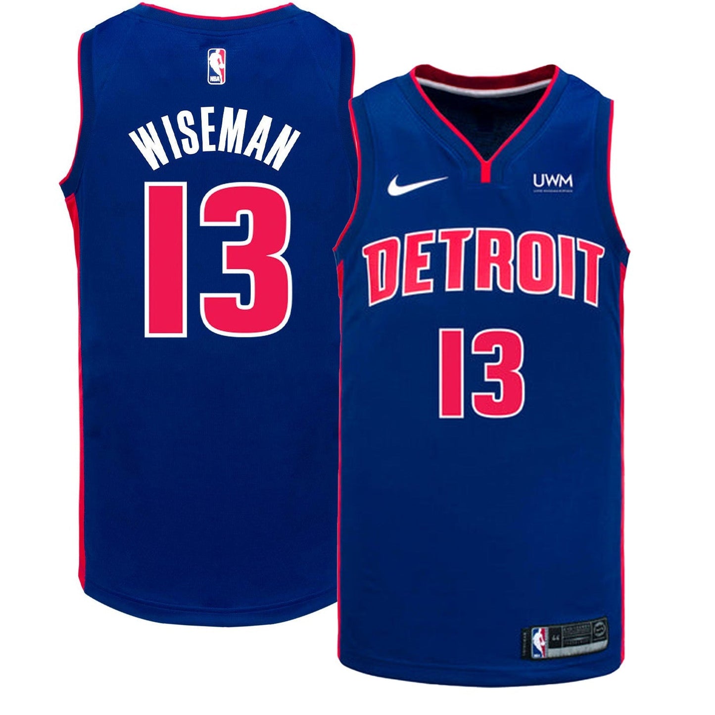 Basketball James Wiseman Detroit Pistons 13 Jersey