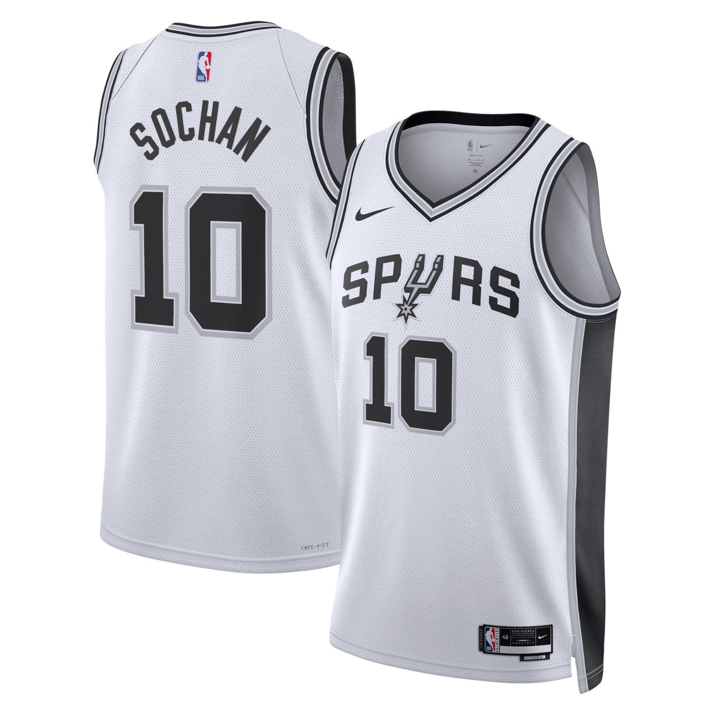 Jeremy Sochan San Antonio Spurs 10 Jersey