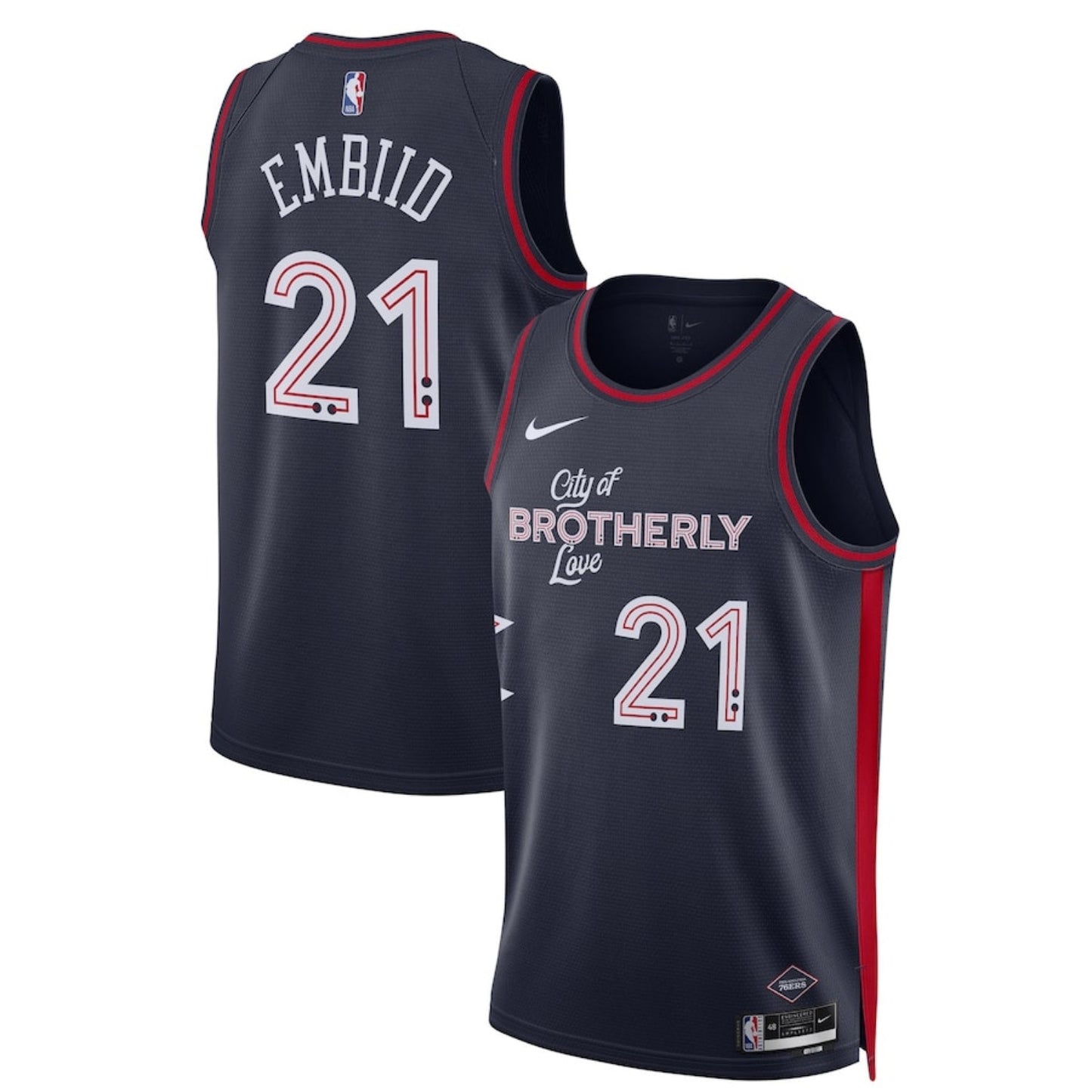 Basketball Joel Embiid Philadelphia 76ers 21 Jersey