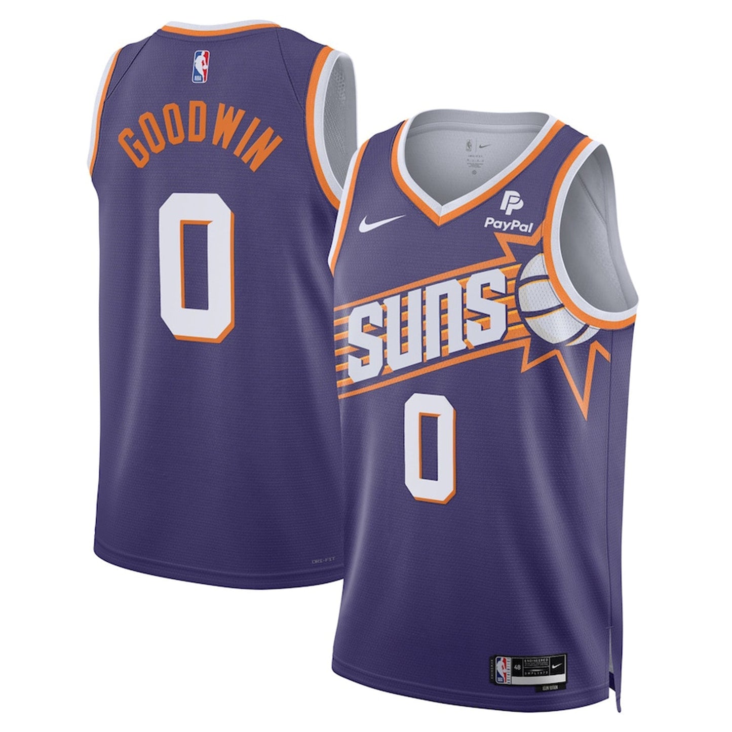 Basketball Jordan Goodwin Phoenix Suns 0 Jersey