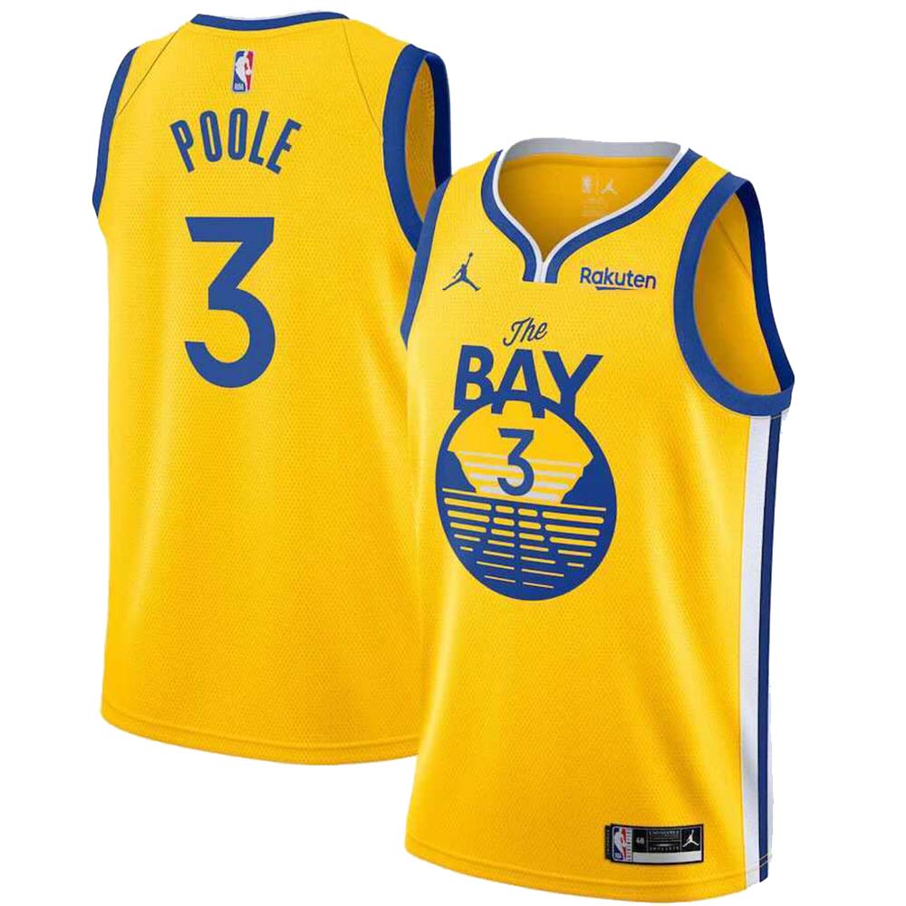 Jordan Poole Golden State Warriors 3 Jersey
