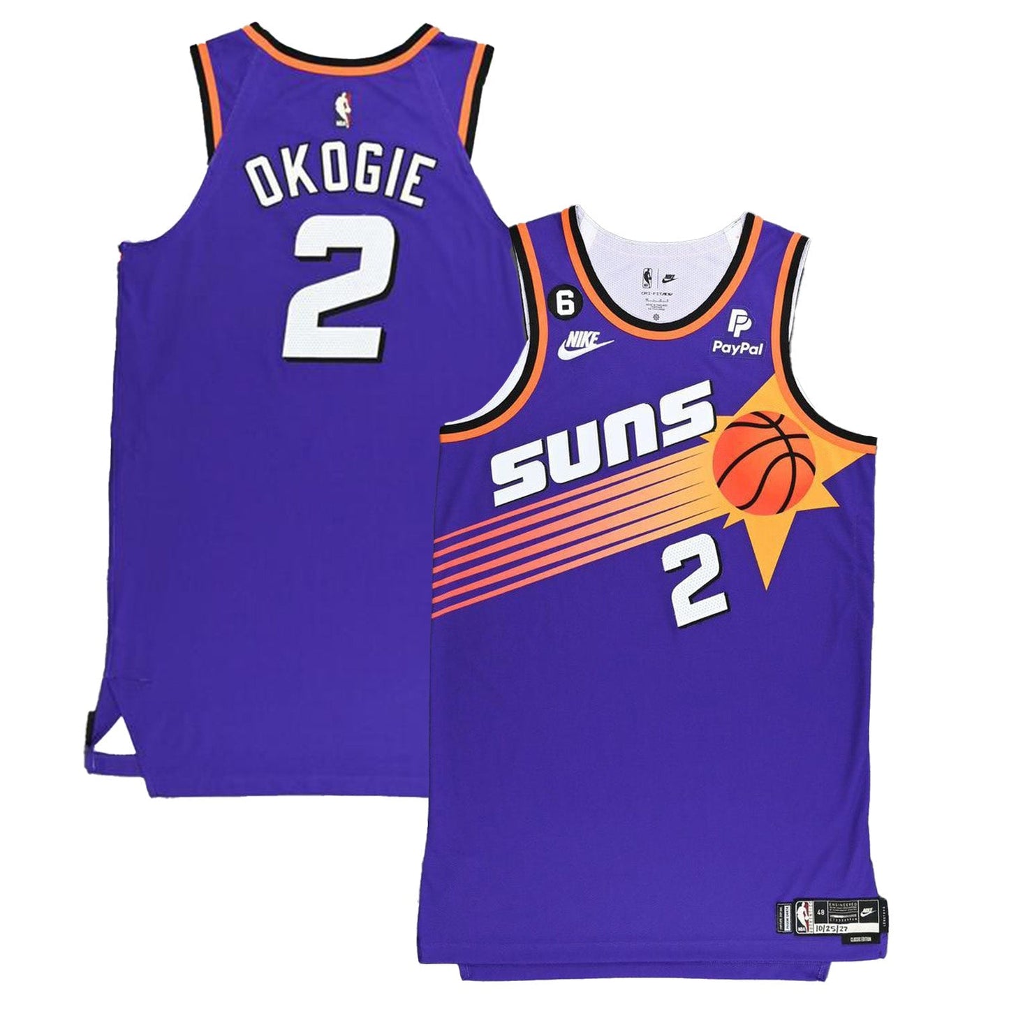 Basketball Josh Okogie Phoenix Suns 2 Jersey