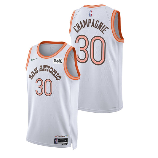 Basketball Julian Champagnie San Antonio Spurs 30 Jersey