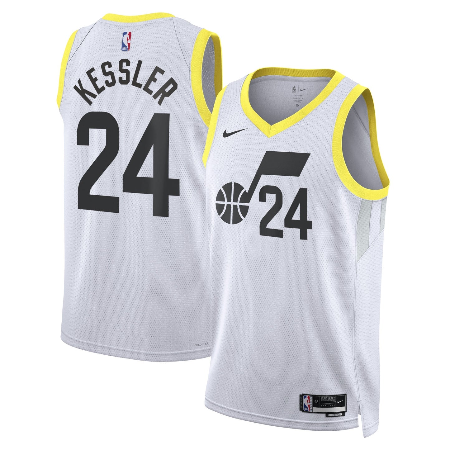 Basketball Walker Kessler Utah Jazz 24 Jersey