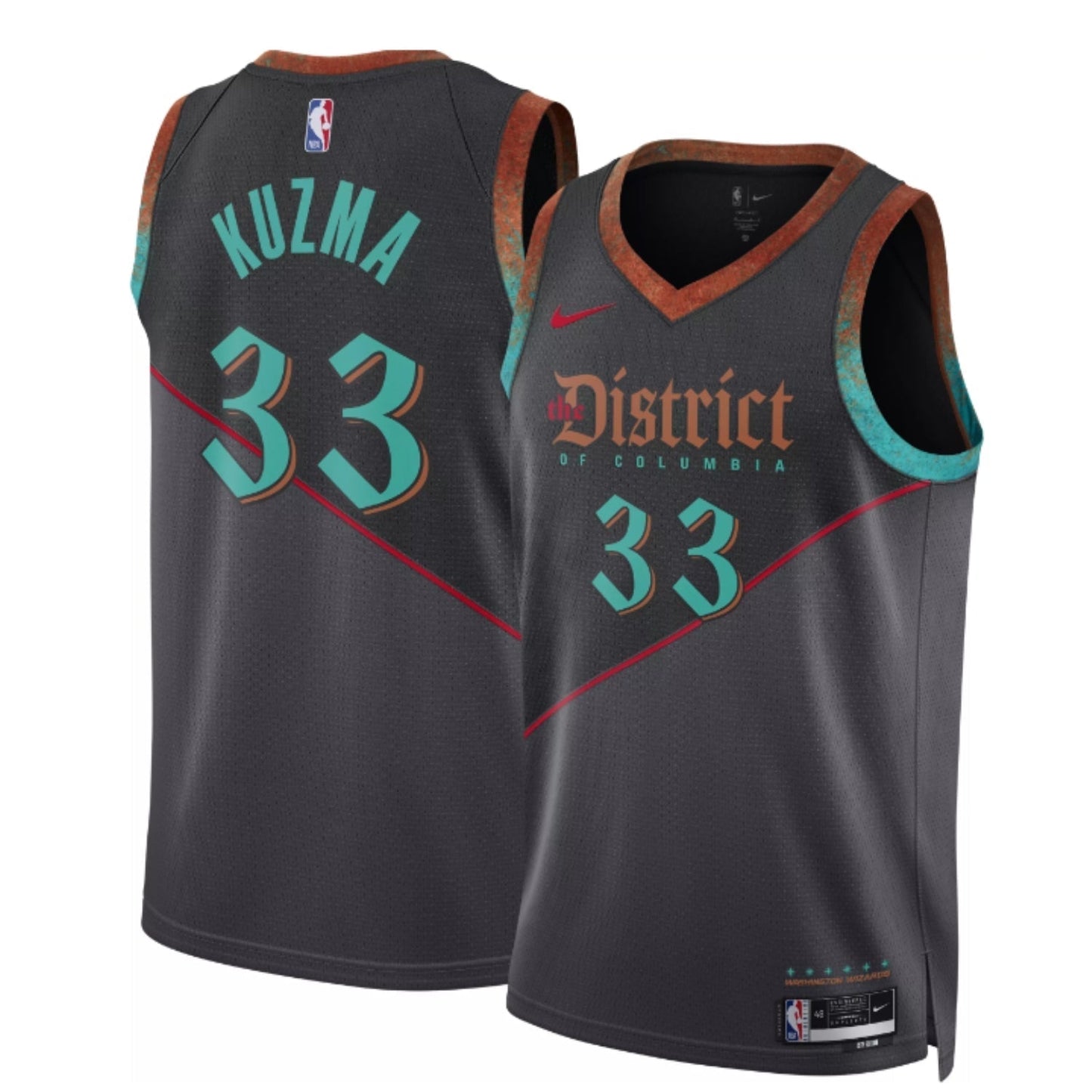 Kyle Kuzma Washington Wizards 33 Jersey