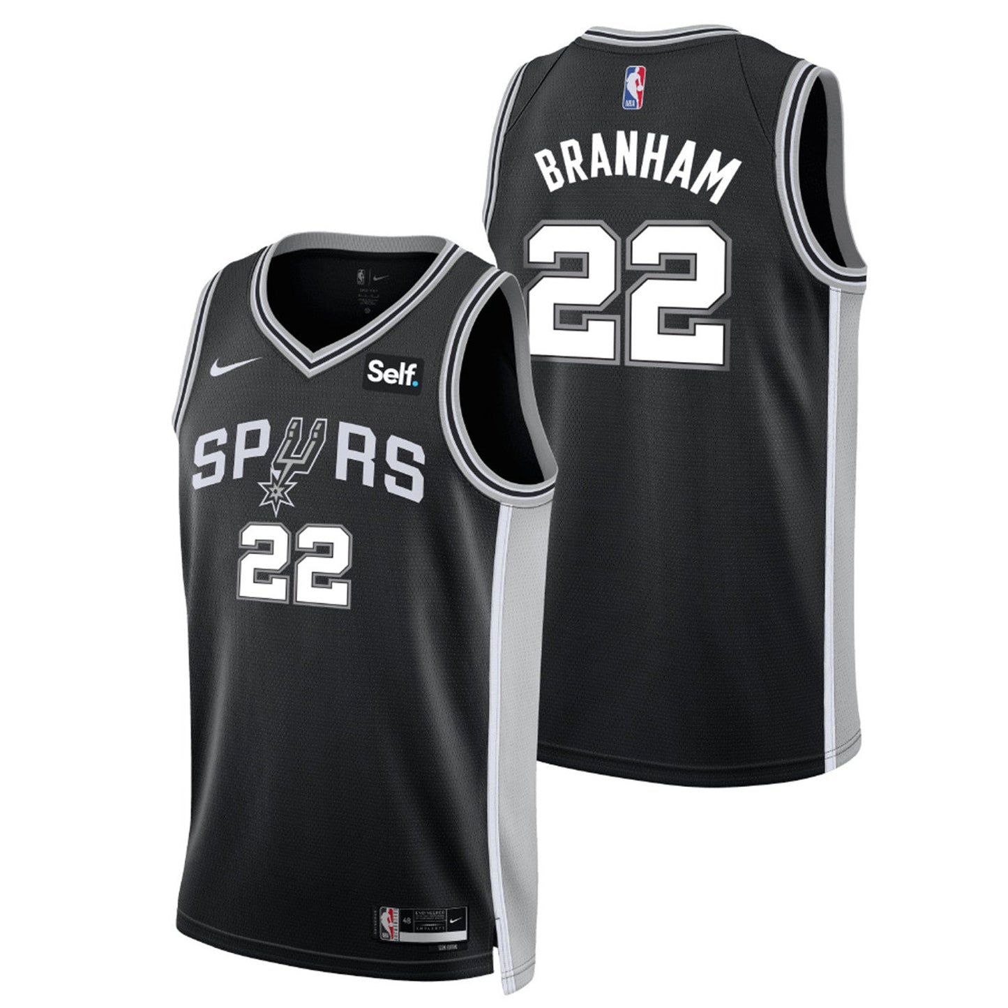 Basketball Malaki Branham San Antonio Spurs 22 Jersey