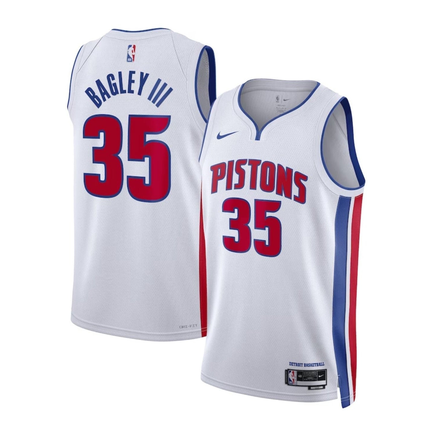 Basketball Marvin Bagley III Detroit Pistons 35 Jersey