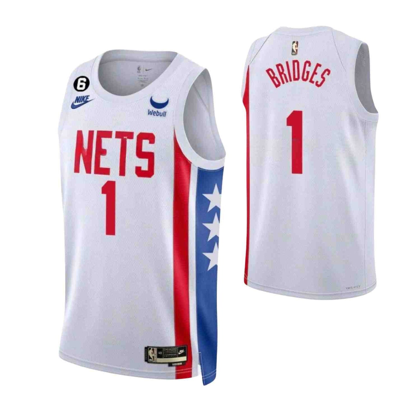 Basketball Mikal Bridges Brooklyn Nets 1 Jersey
