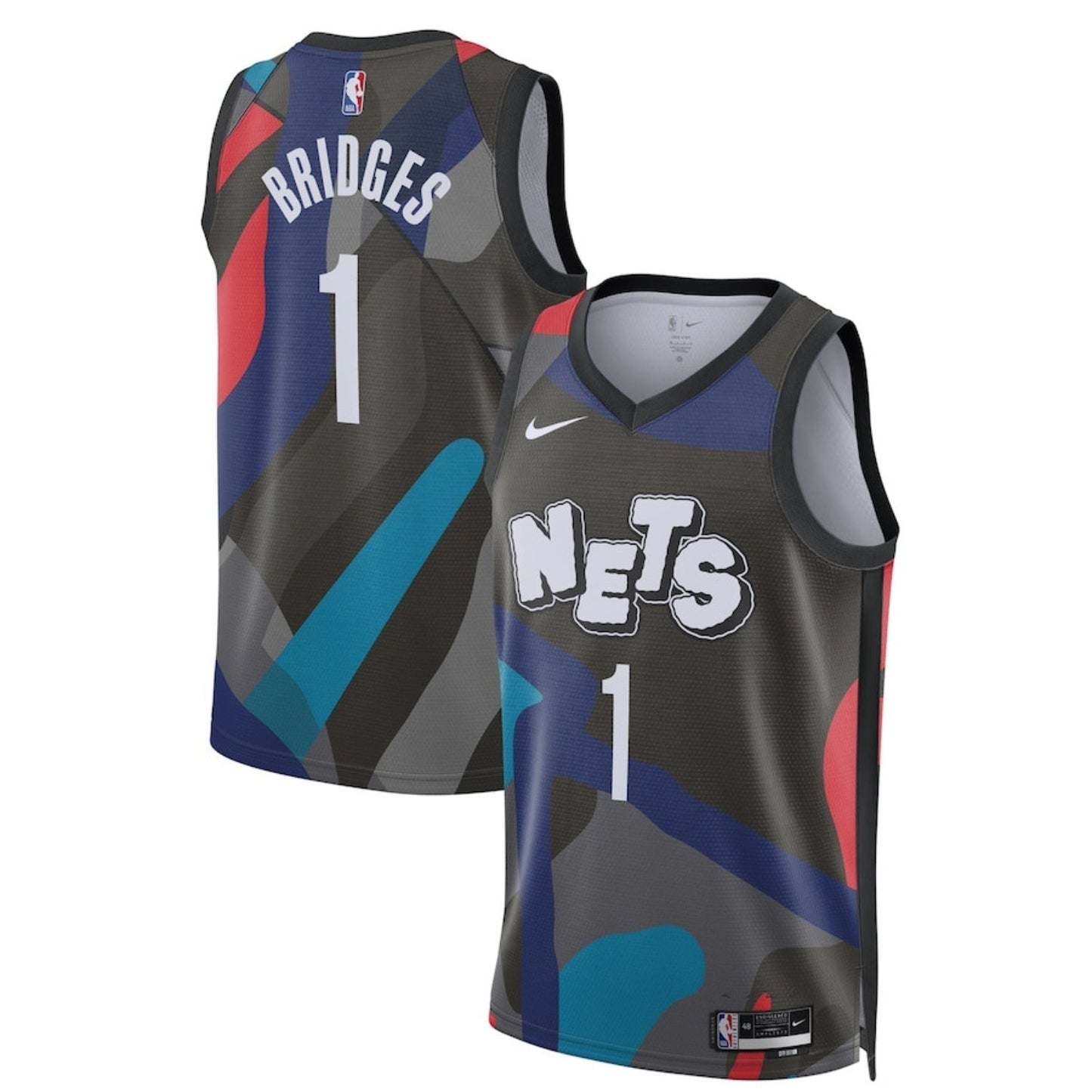 Basketball Mikal Bridges Brooklyn Nets 1 Jersey