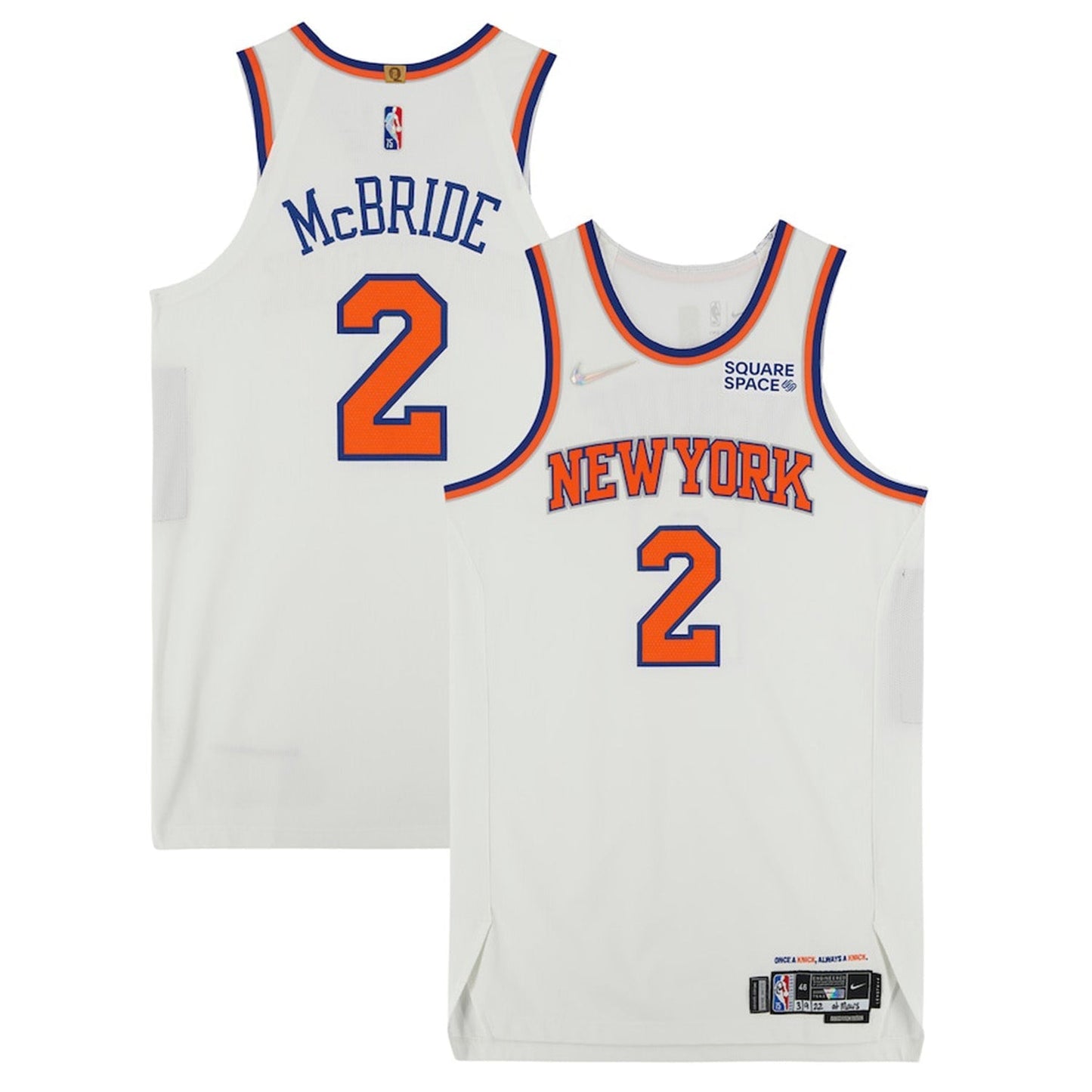 Miles Mcbride New York Knicks 2 Jersey
