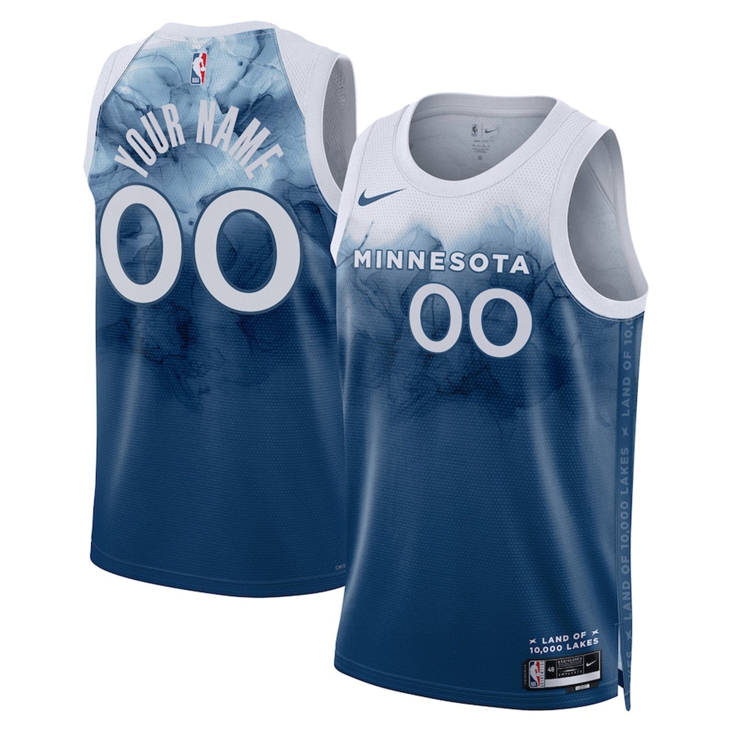 Basketball Minnesota Timberwolves Blank Custom Jersey