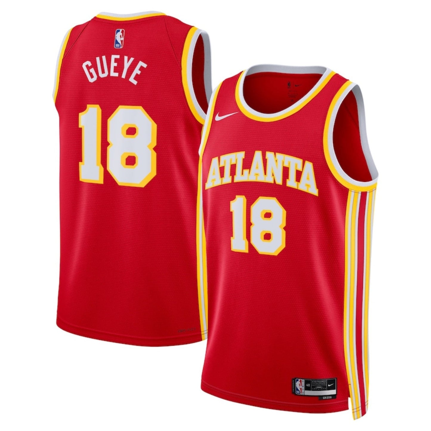 Mouhamed Gueye Atlanta Hawks 18 Jersey