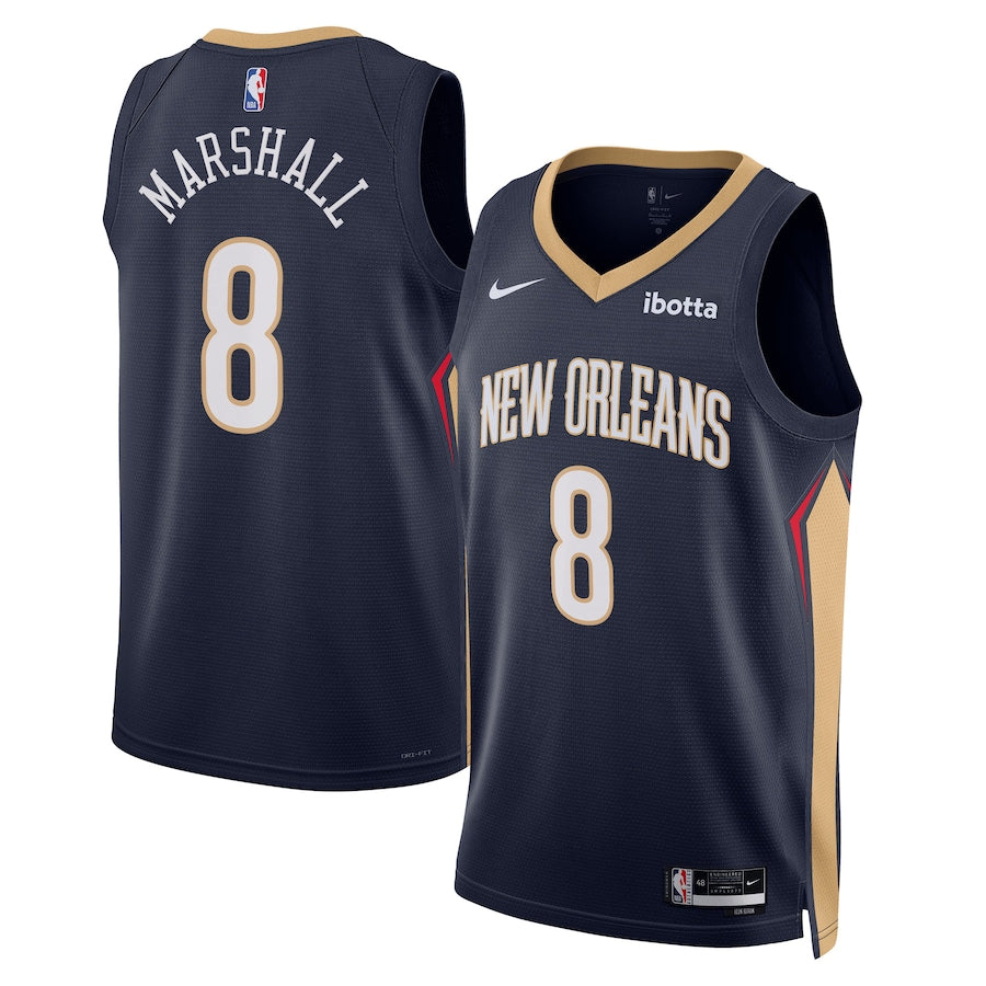 Naji Marshall New Orleans Pelicans 8 Jersey