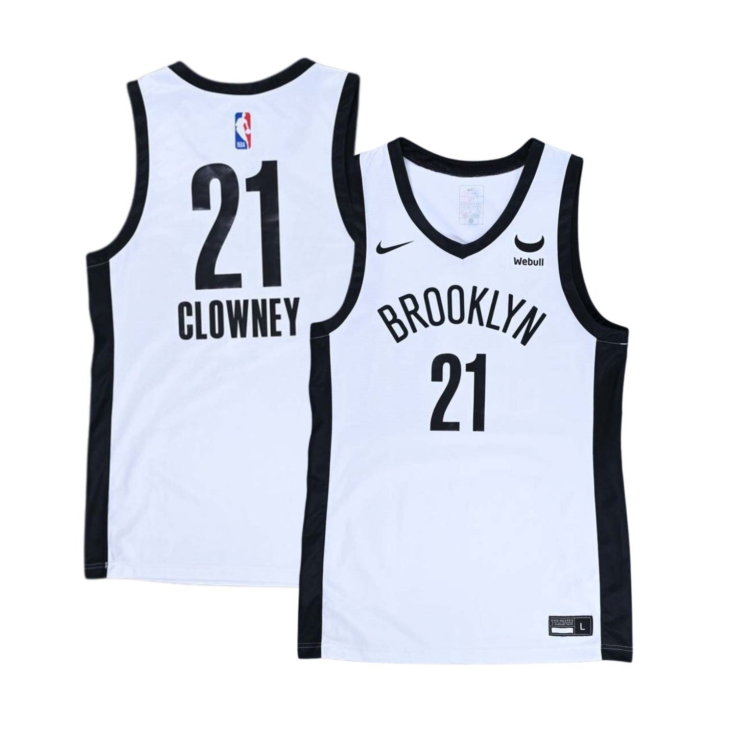 Basketball Noah Clowney Brooklyn Nets 21 Jersey