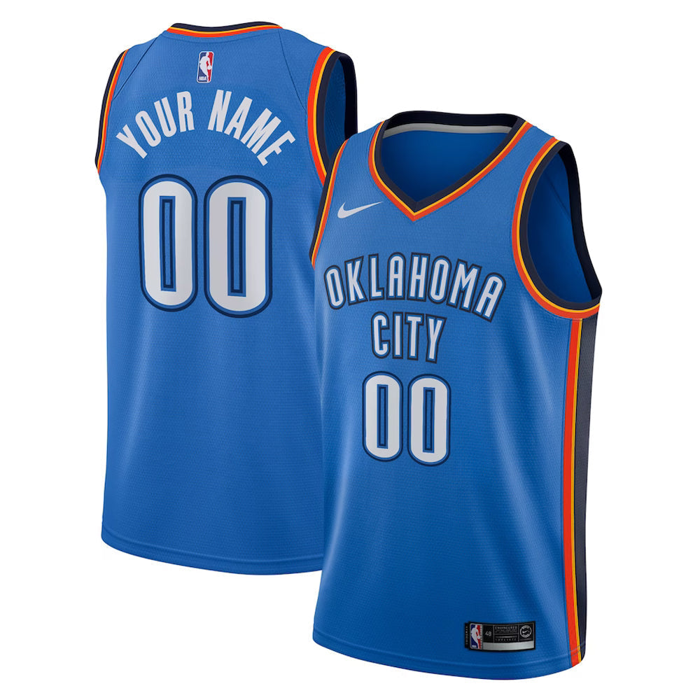 Basketball Oklahoma City Thunder Blank Custom Jersey