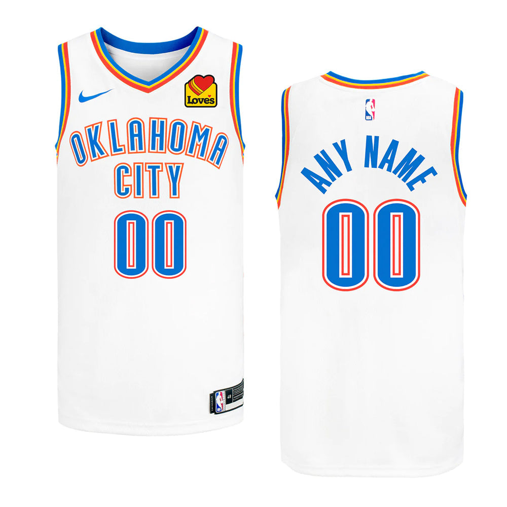Basketball Oklahoma City Thunder Blank Custom Jersey
