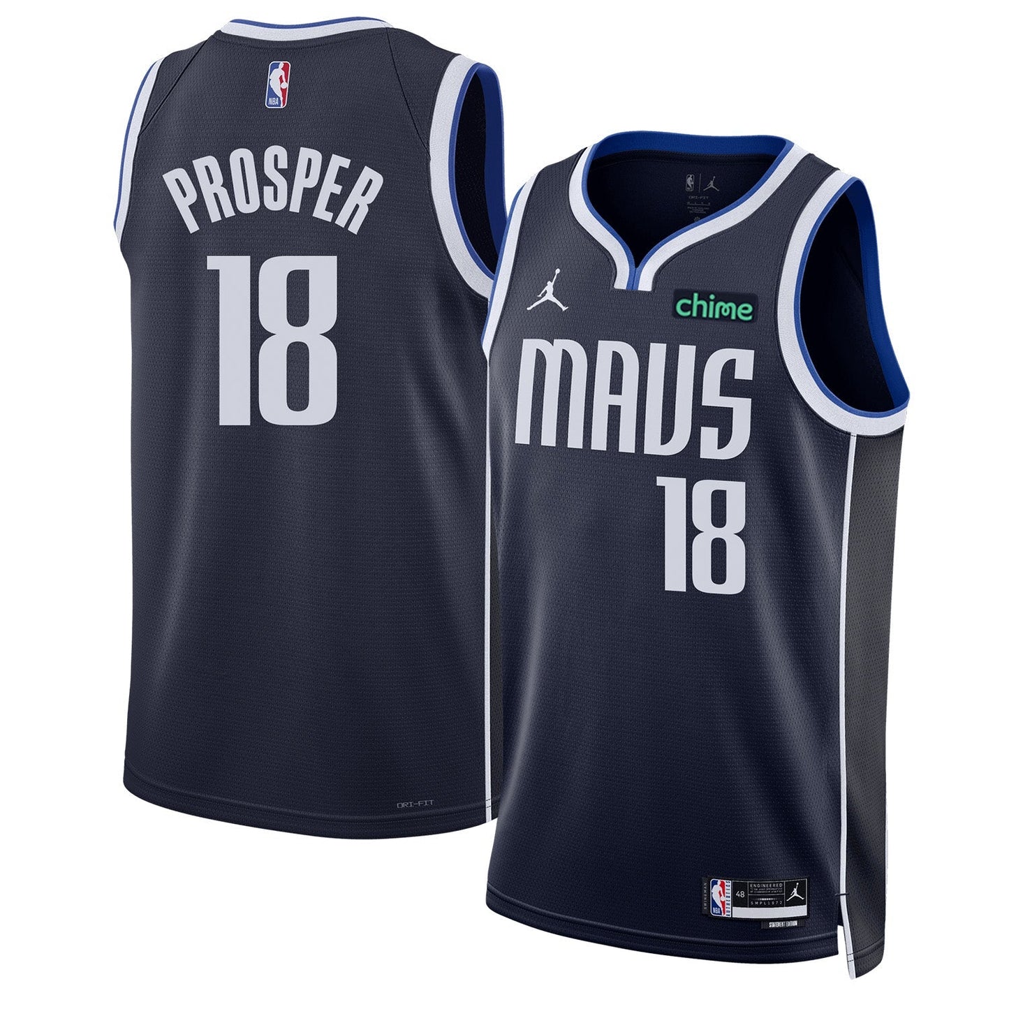 Basketball Oliver Maxence Prosper Dallas Mavericks 18 Jersey