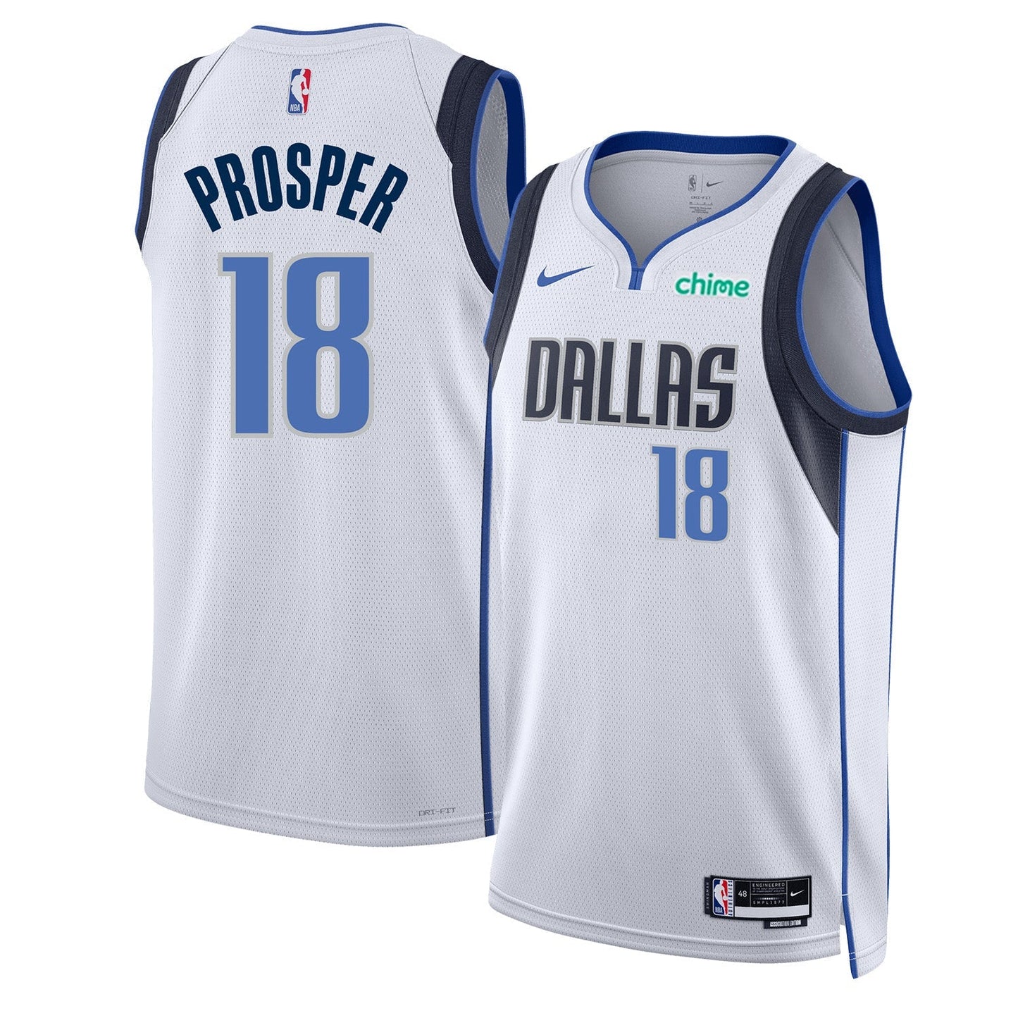 Basketball Oliver Maxence Prosper Dallas Mavericks 18 Jersey