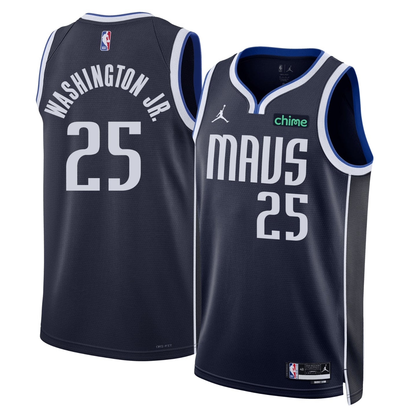Basketball PJ Washington Jr. Dallas Mavericks 25 Jersey