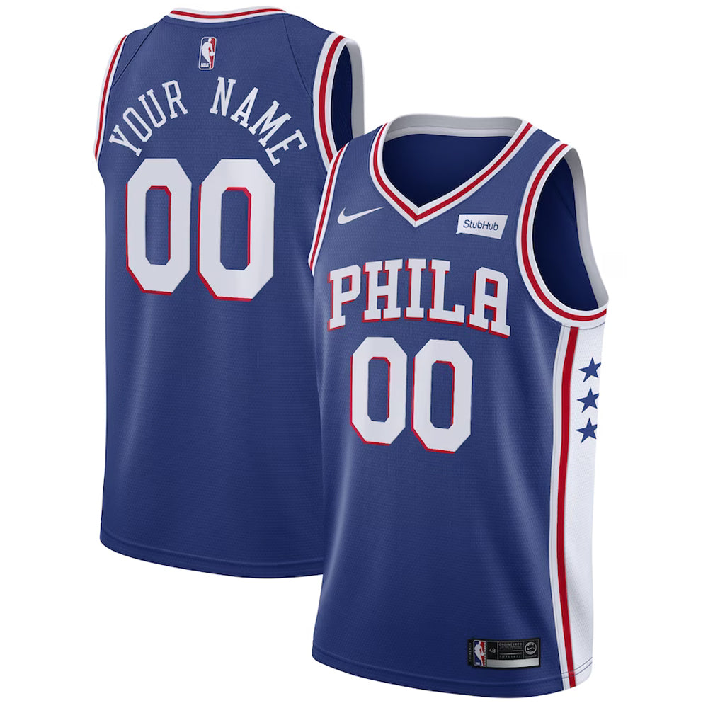 Basketball Philadelphia 76ers Blank Custom Jersey